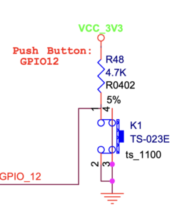 Schematic of GPIO_12 on PineDio